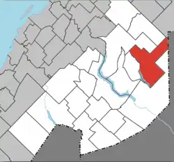 Location within Témiscouata RCM