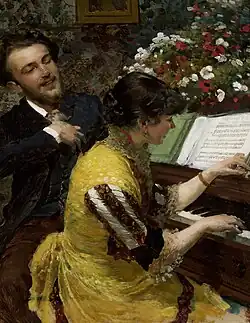 I have seen once - scene by the piano, 1884, National Museum in Warsaw