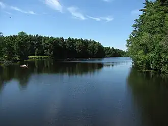 Leonards Pond in Rochester, Massachusetts