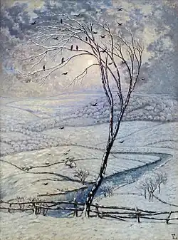 The Crows (1925), oil on canvas, 140 x 104&nbsp;cm., Belgian State, Ministry of Culture, Administration of Fine Arts