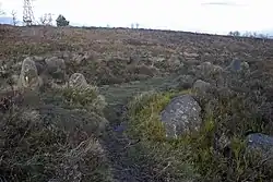 Bronze Age Cairn on Harden Moor near to Keighley in West Yorkshire