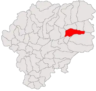 Location in Bistrița-Năsăud County