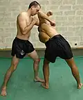 Spinning elbow strike