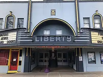 Facade of the Liberty Theatre in Camas, Washington