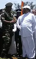 Lieutenant Colonel DAP Dissanayake and President Sirisena in 2018.