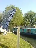 Lift Bridge near Aldermaston Lock.