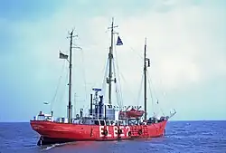 Lightship Bürgermeister Bartels at position Elbe 2