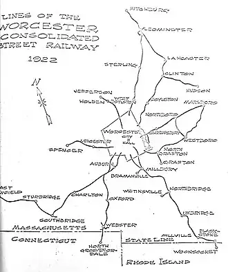 Map of the system