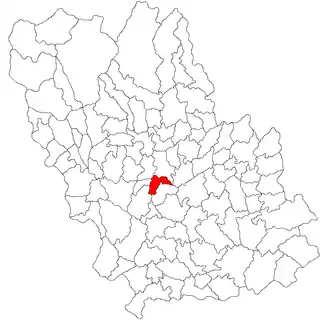 Location in Prahova County