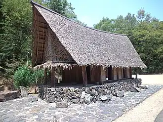 Traditional house in Micronesia, unknown date