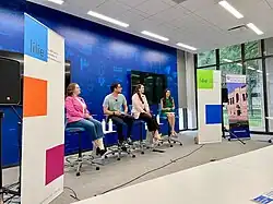 Podcast panelists at Liu Idea Lab