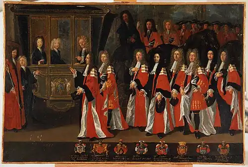 The capitouls of the year 1700-1701 and the entry of the Dukes of Burgundy and Berri, by Jean Michel.