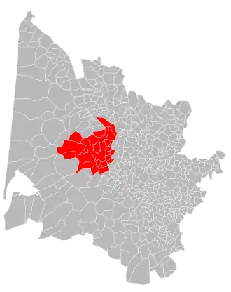 Location within the Gironde department