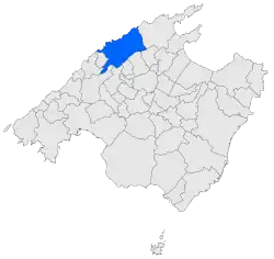 Location within Mallorca