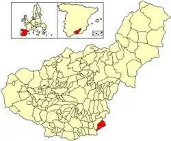 Location of Turón