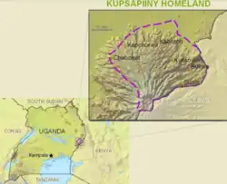 Location of the Sebei People in Mt. Elgon.