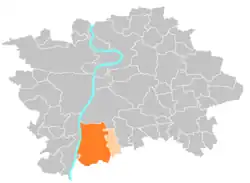 Location of Prague 12 in Prague