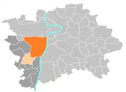 Location of Prague 5 in Prague