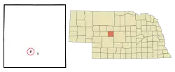 Location of Stapleton, Nebraska