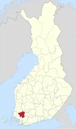 Location of Loimaa sub-region