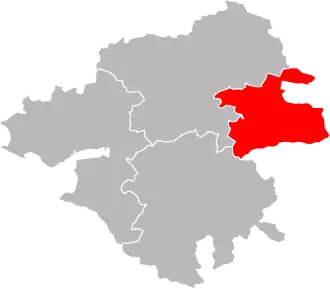 Location within the department Loire-Atlantique