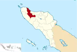 Location within Aceh