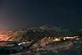 Lone Peak from Salt Lake Valley at night