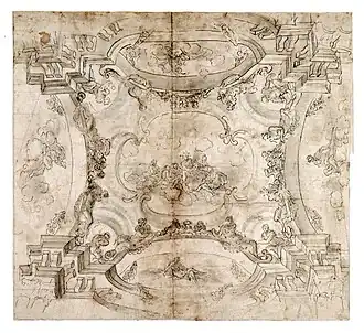 Apollo and Muses, drawing, Zagreb