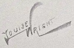 The signature Louise Wright used on her illustrations