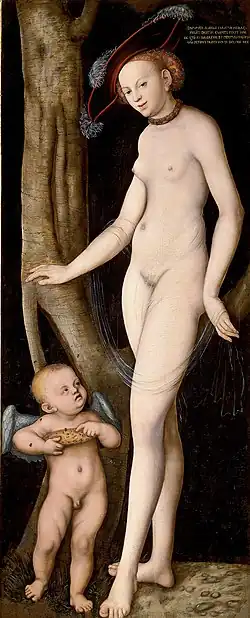 Venus and Cupid with a Honeycomb, c. 1527