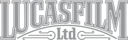 Black letters spelling out Lucasfilm in a slight arch