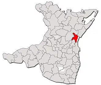 Location in Constanța County