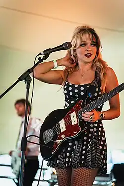 Morgan performing as Luvcat at Wide Awake 2025