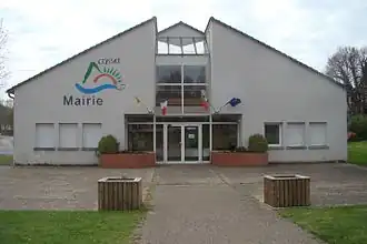 The town hall in Ceyssat