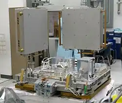 MISSE-7 prior to launch with the two Passive Experiment Containers mounted on the ExPA platform