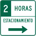 R7-108a (D) Two hour parking time