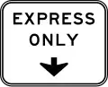 R3-44b Express lane only (Overhead)