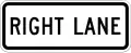 R3-5fP Right lane (plaque)