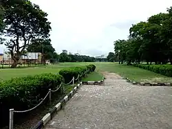 The starting tee box of Ikoyi Club's golf course