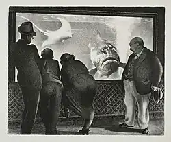 Image No. 10, Mabel Dwight, Queer Fish, 1936, lithograph, 10 5/8 x 13 inches
