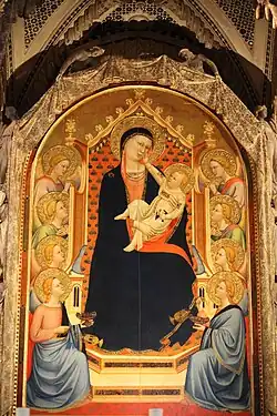 The Madonna Enthroned in detail