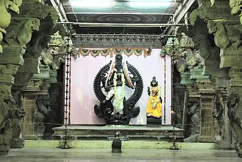 Shiva-Nataraja in the Thousand-Pillar-Hall of Meenakshi Temple in Madurai, Tamil Nadu