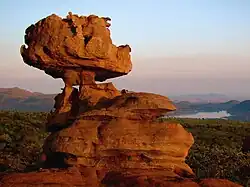 A quartzite pedestal rock in the central Magaliesberg