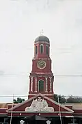 Clock tower on the main guardhouse at the Garrison Savannah, built around 1803