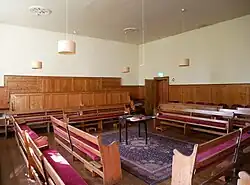 The main room of the meeting house.