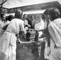 Building a Shaheed Minar at Dhaka College, 1953