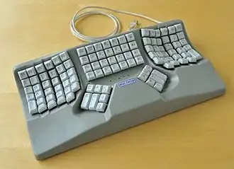 Maltron contoured keyboard with Malt Layout