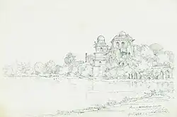 An Elliot sketch of Mandu, the Water Palace
