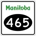Provincial Road 465 marker