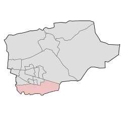 Map of Ede with Bennekom highlighted